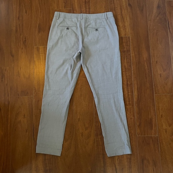 VINCE Linen Blend High Waisted Pants 12 - Picture 3 of 10